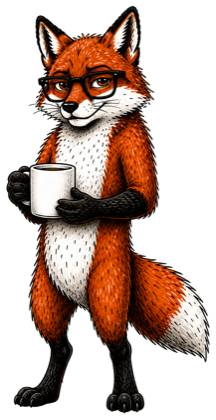 Terry holding a coffee